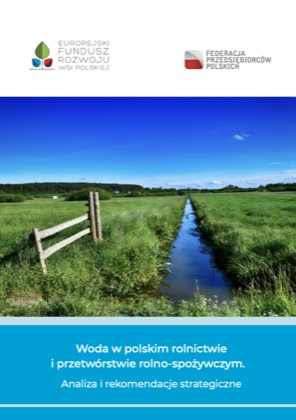Okładka: Woda w polskim rolnictwie i przetwórstwie rolno-spożywczym